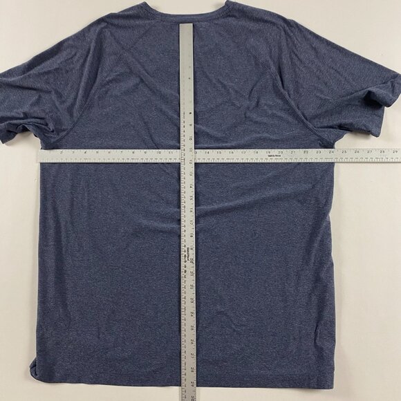 Rhone Reign T Shirt Mens XXL Blue Gray Short Sleeve Moisture Wicking Stretch - Picture 6 of 8